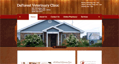 Desktop Screenshot of deforestvetclinic.com